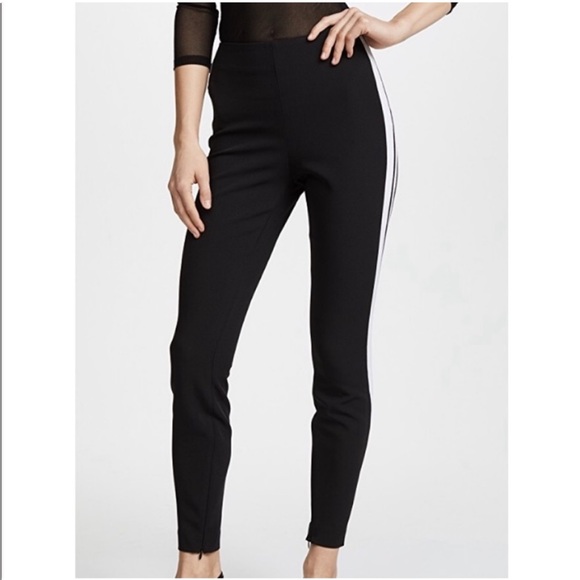 Cinq a sept kiana pants racer stripe legging ankle zipper trousers - Picture 1 of 6